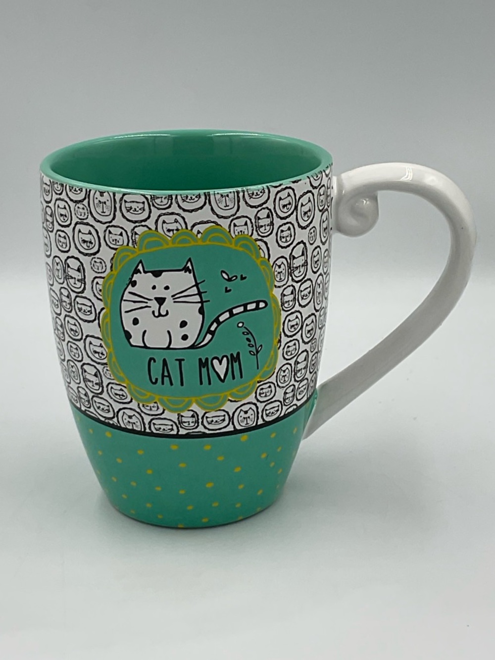 Pavilion Gift Company "Cat Mom" Stoneware Mug by Amylee Weeks 20oz